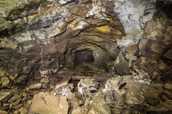 Túnel Subterráneo Abandonado Mina Mineral Platino Colapsó — Foto de Stock