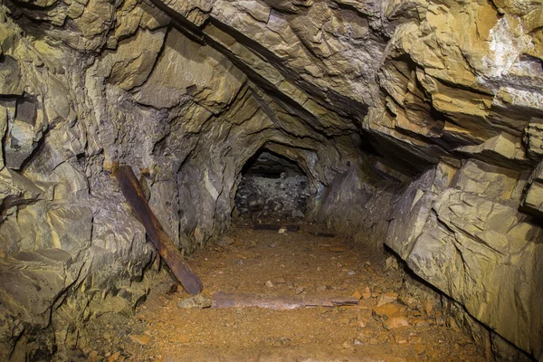 Túnel Subterráneo Abandonado Mina Mineral Platino Colapsó — Foto de Stock