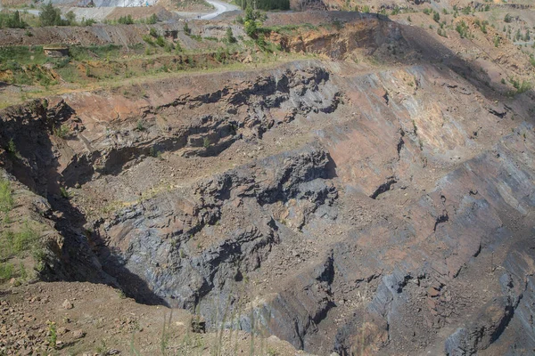 Big Open Pit Magnesite Quarry Mine — Stock Photo, Image