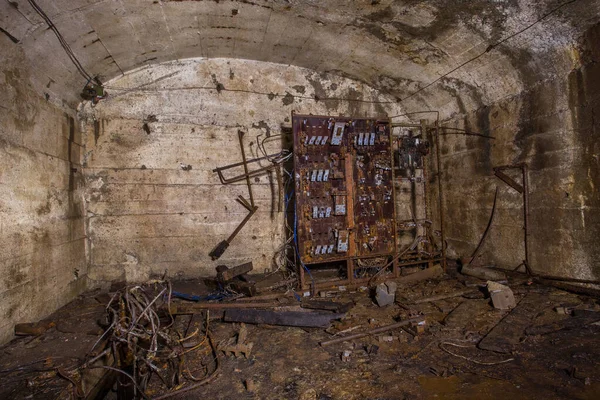 Metro Abandonado Bauxita Mina Mineral Túnel Sala Eléctrica — Foto de Stock