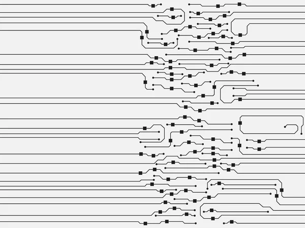 Fond de carte de circuit vectoriel. Illustration abstraite de carte de circuit plat Graphismes Vectoriels
