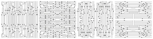 Πολύπλοκος Πίνακας Κυκλωμάτων Υφή Φόντου Ασπρόμαυρο Διάνυσμα Μητρικής Πλακέτας Υπολογιστή — Διανυσματικό Αρχείο