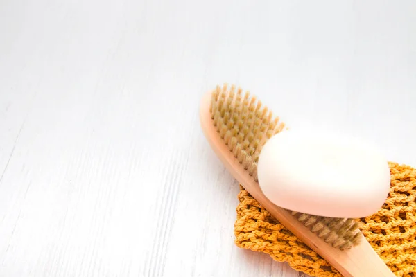 Produits Respectueux Environnement Pour Les Soins Peau Massage Dans Panier — Photo