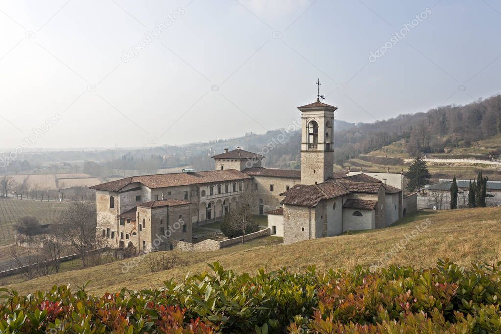 Astino valley and ancient monastery, Italy 