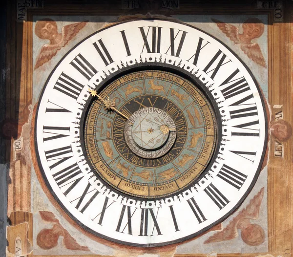 Clusone Planetary Clock Sundial — Stock Photo, Image