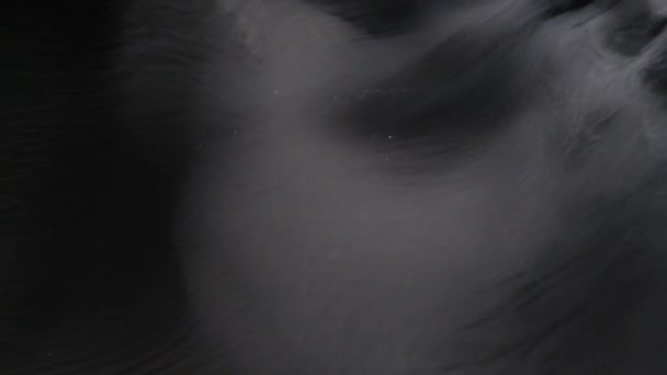 Smoke Dry Ice Black Background — Stock Video