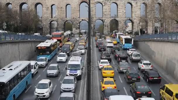 Istanbul Traffic Jam Timelapse Day Time — Videoclip de stoc