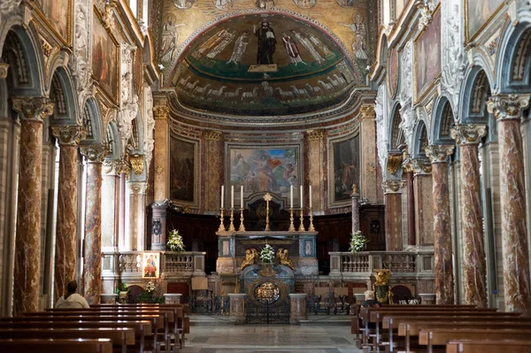 Церква Собору Inerior Історичними Decoraton Античної Римі Італії 2013 — стокове фото