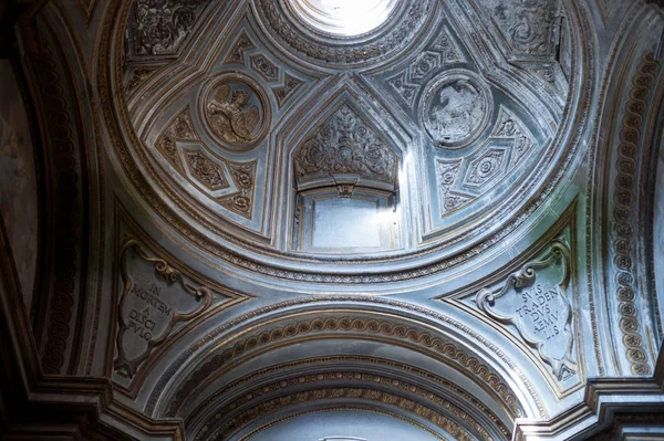 Catedral Iglesia Inerior Con Antiguo Decoración Histórica Arte Roma Italia — Foto de Stock