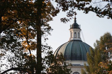Wilanow Sarayı Varşova Polonya Ekim 2014 Palace dış Bahçe Manzaralı