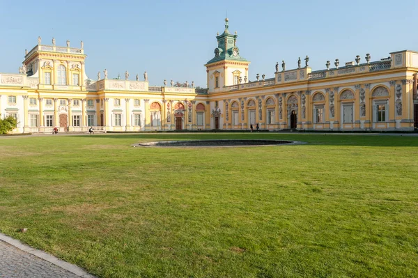 Parkján Varsó Lengyelország Október 2014 Palace Külső Kertre Körül — Stock Fotó