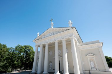 Vilnius Katedrali Vilnius 03 Temmuz 2015 Vilnius Litvanya'nın merkezinde