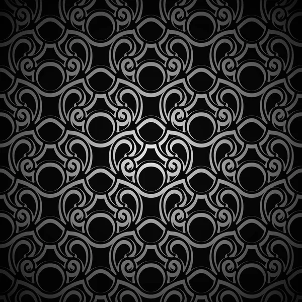 Винтажный черный декоративный фон — стоковый вектор