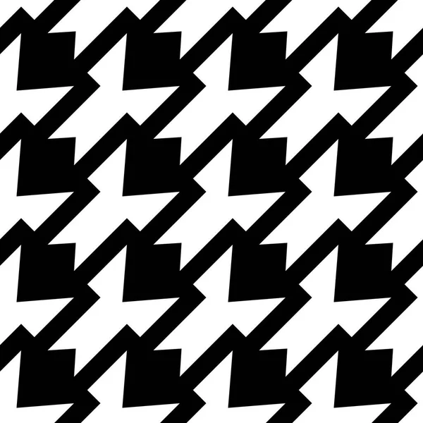Black and white houndstooth pattern — Stock Vector