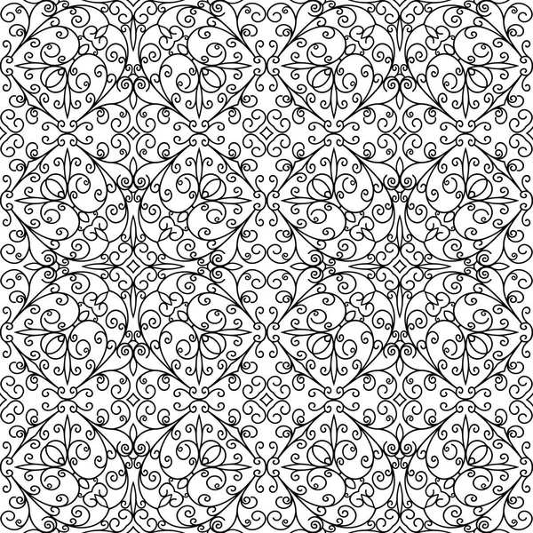 Modèle tourbillonnant noir et blanc — Image vectorielle