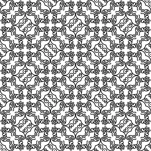 Svart och vitt virvlar mönster — Stock vektor