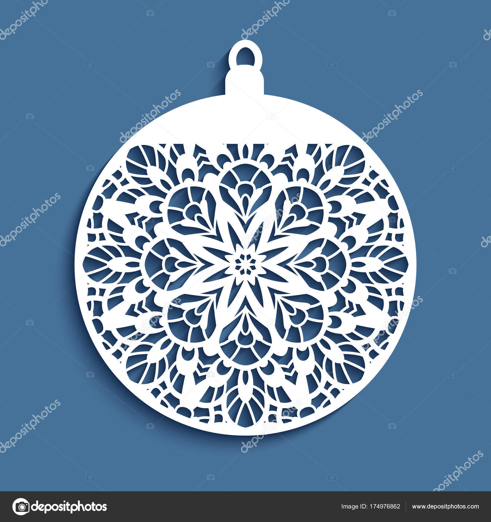 Cutout Christmas ball Stock Vector Image by ©magenta10 #174976862