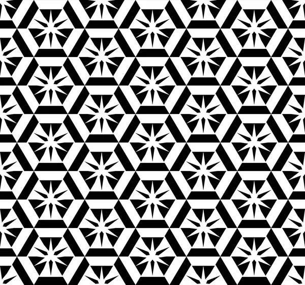 Abstracte zwart-wit patroon — Stockvector