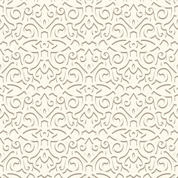 Vintage beige naadloze patroon — Stockvector