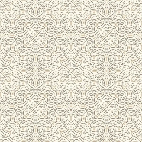 Vintage beige background, seamless pattern — Stock Vector