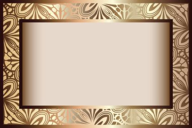 Vintage altın dikdörtgen çerçeve