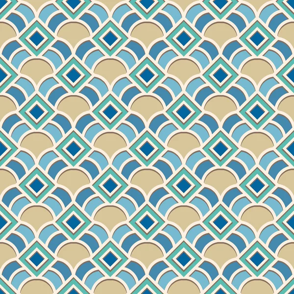 Abstracte geometrische patroon in Arabische stijl — Stockvector
