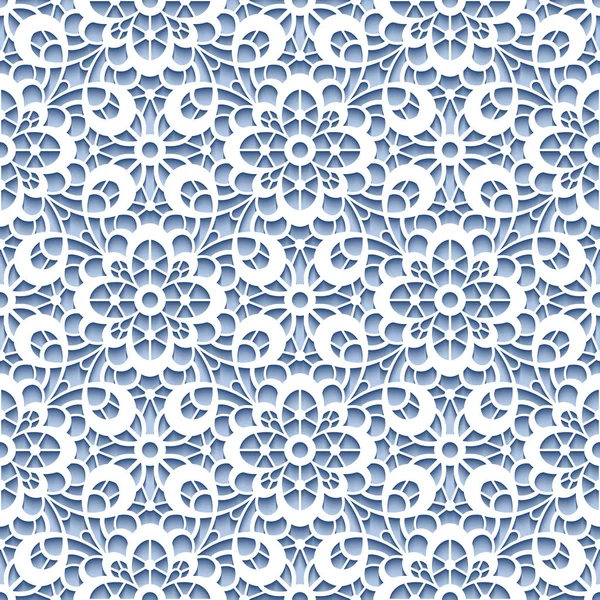 Cutout paper pattern, lace texture — Stock Vector