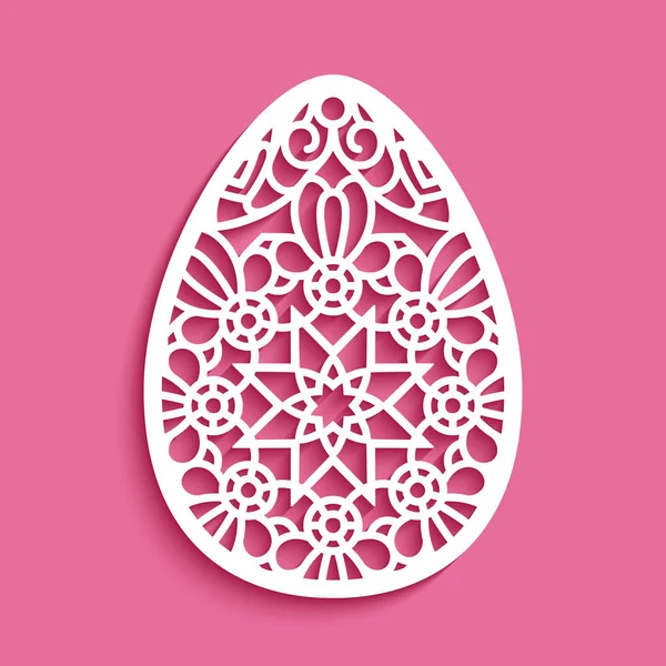 Пасхальное яйцо с кружевом — стоковый вектор