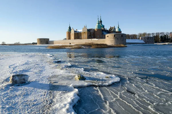 Kalmar castle at winter season — Stock Photo, Image