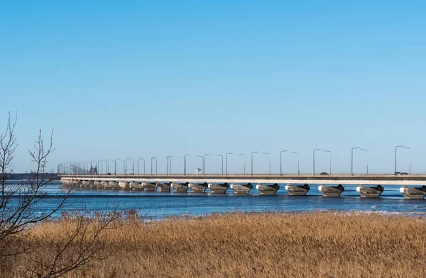 A Oland híd a a sziget Oland, Svédország — Stock Fotó