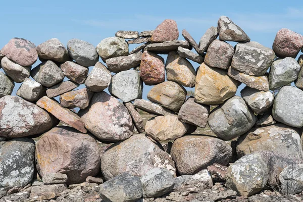 Detalhe de uma antiga parede de pedra — Fotografia de Stock