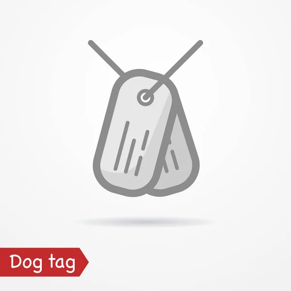 Perro etiqueta vector icono — Vector de stock