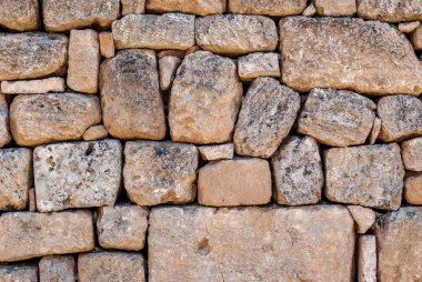 Antik taş duvar.