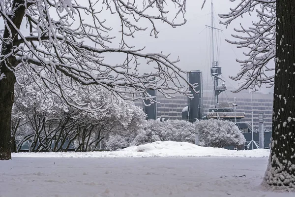 Primavera nevada en San Petersburgo . —  Fotos de Stock