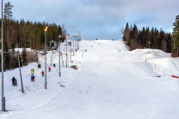 Pista da sci invernale . — Foto Stock