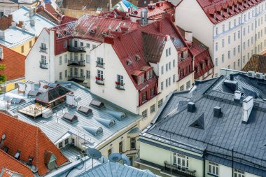 eski tallinn çatılar.