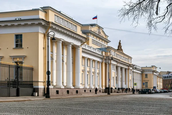 São Petersburgo Rússia Março Vista Fachada Edifício Museu Etnográfico Russo — Fotografia de Stock