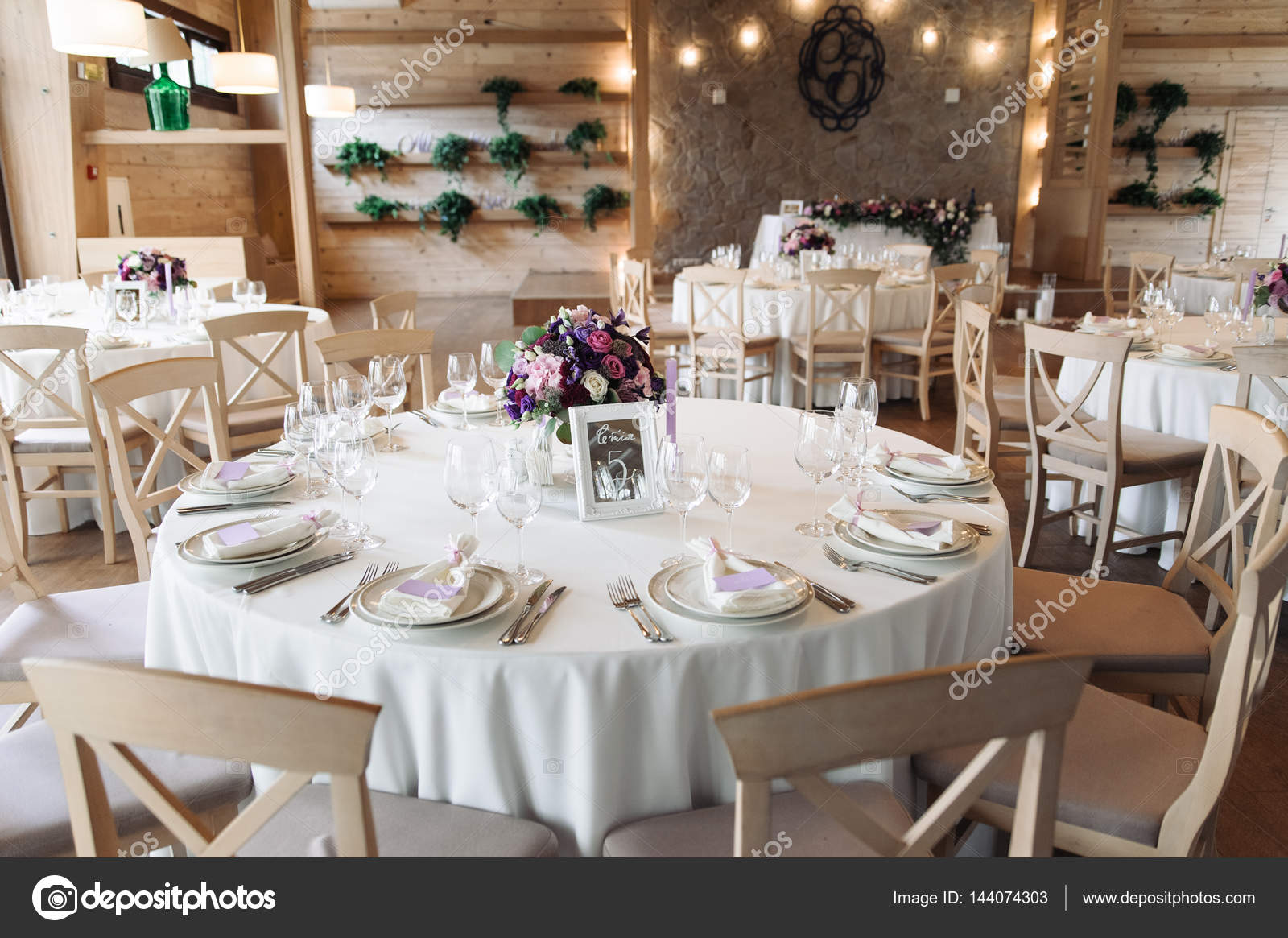 Luxury Elegant Wedding Reception Table Arrangement Floral
