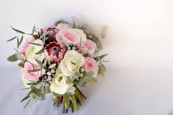 Wedding flowers, bridal bouquet closeup, close-up, selective foc — Stock Photo, Image