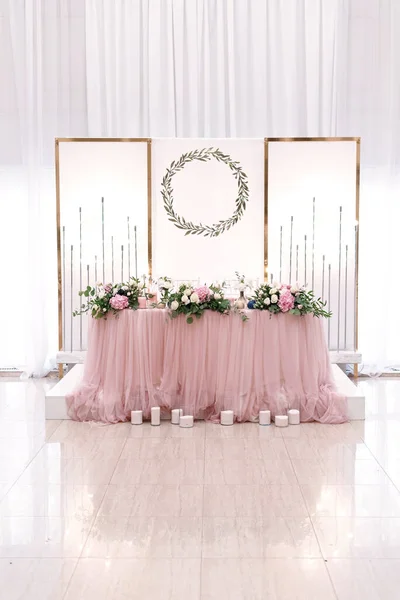 Decoración del restaurante de boda — Foto de Stock