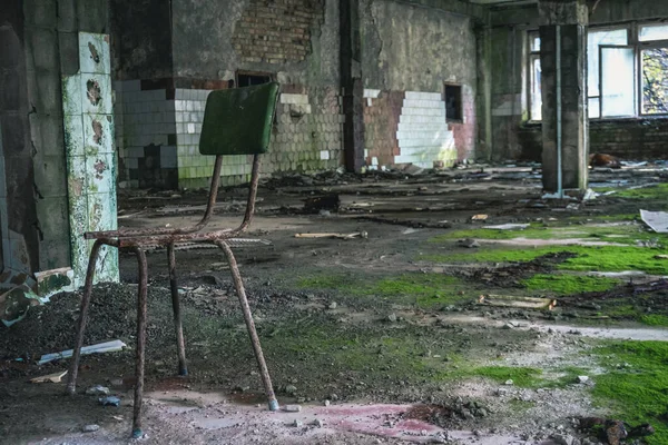 Припять Призрак Города Зона Отчуждения Чернобыля Авария Чернобыльской Аэс Последствия — стоковое фото