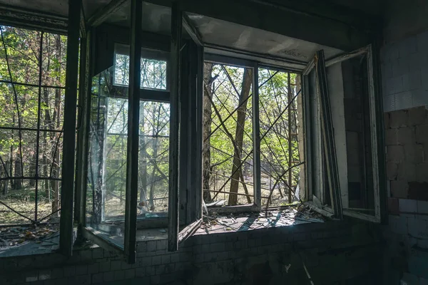 Geisterstadt Sperrzone Tschernobyl Der Unfall Kernkraftwerk Tschernobyl Die Folgen Des — Stockfoto