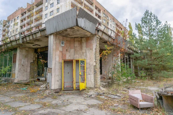 Stad Ghost Pripyat Uitsluitingsgebied Van Tsjernobyl Het Ongeval Kerncentrale Van — Stockfoto