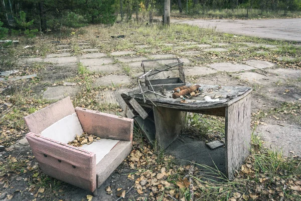 Fantôme Ville Pripyat Zone Exclusion Tchernobyl Accident Centrale Nucléaire Tchernobyl — Photo