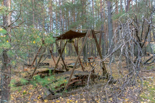 Fantasma Ciudad Pripyat Zona Exclusión Chernobyl Accidente Central Nuclear Chernobyl —  Fotos de Stock