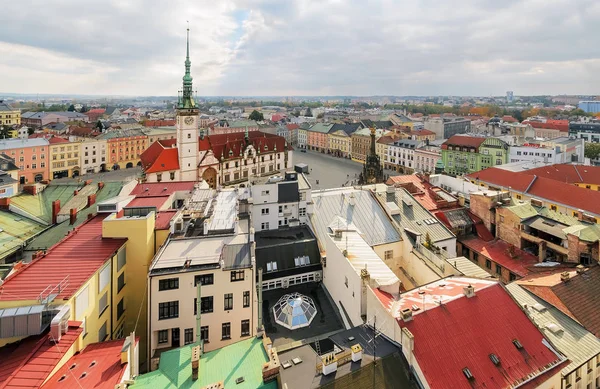 Panorama de la partie centrale d'Olomouc — Photo
