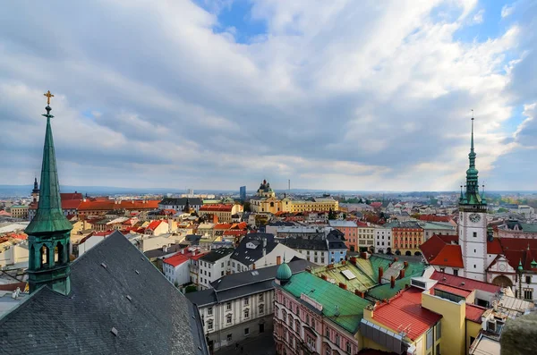 A tetők, Olomouc város, Cseh Köztársaság — Stock Fotó