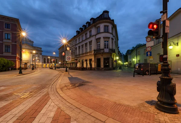 Arquitetura de rua na cidade velha de Varsóvia — Fotografia de Stock