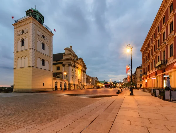 Centrum av gamla stan i Warszawa, Polen — Stockfoto
