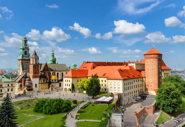 Kraków - Wawel o dzień. Polska — Zdjęcie stockowe